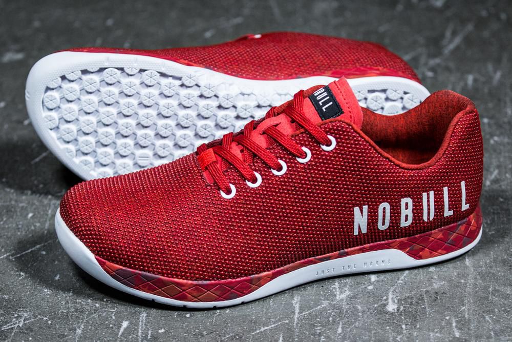 NOBULL Women's Fire Training Shoes - Red - Ireland (2596UINPD)